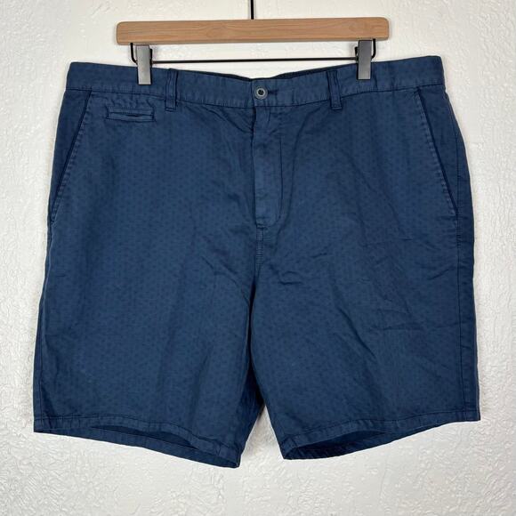 Johnnie-O Men's Wilton Cotton Linen Blend Shorts in Wake NWT Size 38 - Picture 1 of 5